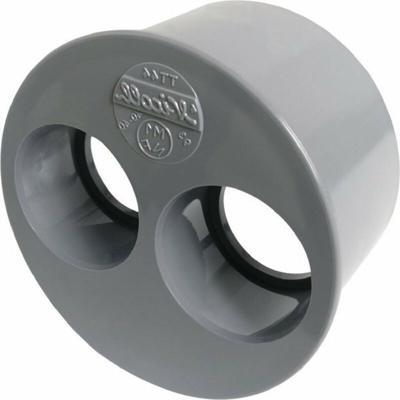 Tampon de reduction m‰lepertubo DN 100 - PVC gris - ¯ 93,6/40/40 mm, NICOLL, Ref. UTT44