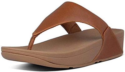Fitflop Lulu Leather Toepost, Infradito Donna, Beige (Ss18 Light Tan 592), 39 EU