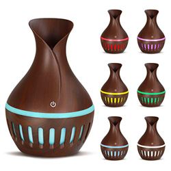 Ohiyoo Mini Umidificatore USB con Luci Notturne 7 Colori, spegnimento automatico e funzione luce notturna, Umidificatore da Tavolo per Casa Yoga Uffic características