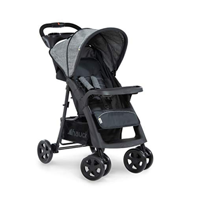 Hauck Passeggino Shopper Neo 2 25 kg Portata, 2 Porta Bevande, Pieghevole Veloce Compatto, Posizione Nanna dalla Nascita, Grande Cesto Portaoggetti, F