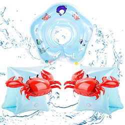 Herefun Bracciale Galleggiante, Braccioli Bambini, Bracciali Gonfiabili da Nuoto, Manica Gonfiabile di Sicurezza, Anello di Nuoto Galleggiante per Bam en oferta