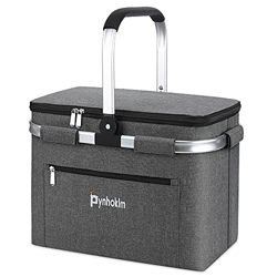Picnic Basket, borsa termica per la spesa, borsa alla moda, borsa per la spesa, borsa Cooler Bag, borsa frigo per il trasporto, Breakfast, Lunch (30Li precio