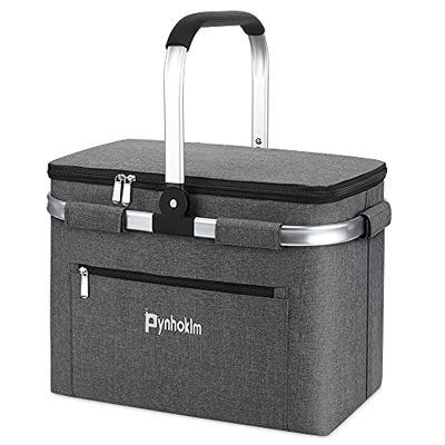 Picnic Basket, borsa termica per la spesa, borsa alla moda, borsa per la spesa, borsa Cooler Bag, borsa frigo per il trasporto, Breakfast, Lunch (30Li