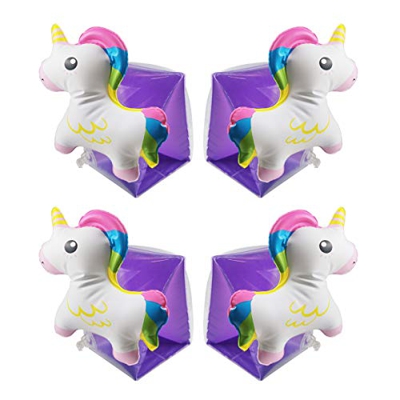 Wenlia Braccioli di Sicurezza per bambini, Unicorn Arm Bands, Braccioli Deluxe Fenicotteri Bracciali Gonfiabili, Manica Gonfiabile di Sicurezza Pratic