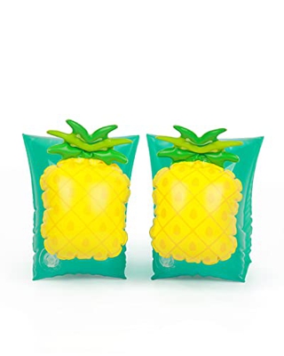 Braccioli di Sicurezza per bambini - Materiale PVC - Adatti a bambini da 2 a 6 anni con Peso (Pineapple)
