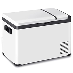 WOLTU Mini Frigo Portatile 30L, 12V 220V Frigorifero Piccolo Elettrico per Auto Casa Campeggio Ufficio, Mantenimento Freddo e Caldo, Bianco+Nero KUE01 características