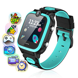 Smartwatch per bambini, con 2 telecamere, orologio per bambini con 7 giochi, calcolatrice, contapassi, touch screen, per bambini da 3 a 15 anni, idea  características