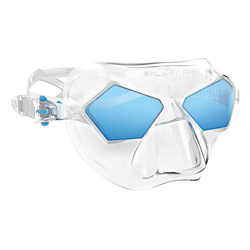 Salvimar Incredibile, Maschera Unisex Adulto, Clear/Blue, unica características