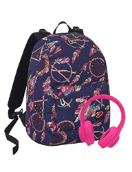 Zaino Reversibile The Double, Dreamy, Viola, 29 Lt, 2in1 con Cuffie Stereo, Scuola & Tempo Libero en oferta