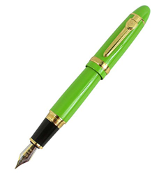 Jinhao 159 grande canna pesante mezzo tallone penna stilografica con clip dorata - verde precio