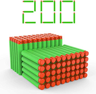 DEWEL 200Pcs Dardi Universili di Schiuma Dardi Proiettili Morbide Freccette Schiuma Proiettile per di Nerf N-Strike Elite Series Retaliator Blasters