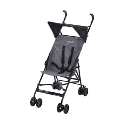 Safety 1St Peps Passeggino Compatto e Leggero, Chiusura Ombrello, con Capottina, Pieghevole da Viaggio, Black Chic en oferta