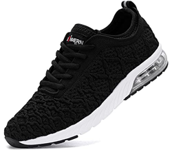 LARNMERN PLUS Scarpe da Ginnastica Donna Cuscino d'Aria Sportive Sneakers Running Sport Outdoor Fitness Corsa Tessuto Traspirante.(37EU,Nero Bianco) precio