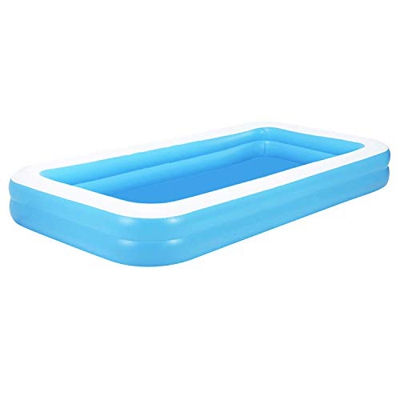 Piscina gonfiabile Family Deluxe per bambini, piscina gonfiabile, in PVC, pieghevole, durevole, per famiglia, giardino, esterni, 181 x 141 x 46 cm