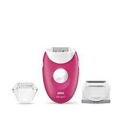 Braun Silk-épil 3-410, Epilatore Donna per la Rimozione Duratura dei Peli, Sistema con 20 Pinzette, Tecnologia Luce Smartlight, Rulli Massaggianti e U en oferta