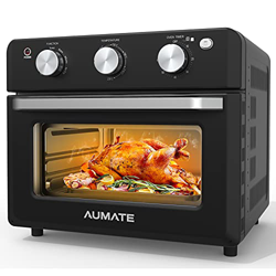 AUMATE Friggitrice ad Aria 18L, Forno Ad Aria Calda, Fornetto Elettrico Compatto Ventilato,1550W Forno-Friggitrice Senza Olio, Air Fryer Oven, 4 Acces precio