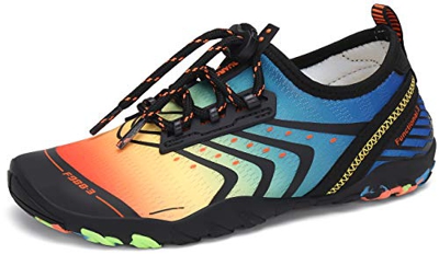 SAGUARO Scarpe da Immersione Bambini per Ragazzi Ragazze Scarpe da Spiaggia da Scoglio Asciugatura Rapida Scarpette da Mare Traspirante, 030 Arancione