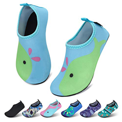 SAGUARO Scarpe da Immersione Bambini Ragazze Scarpe da Bagno Ragazzi Rapida Scarpette Scarpe da Mare Bambino Surf Spiaggia Delfini Verdi Gr. 28/29 EU características