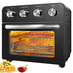 Forno Elettrico 23 Litri Ventilato, 1700W Friggitrice Ad Aria, Forno Ad Aria Calda Senza Olio con Illuminazione Interna e Funzione Timer, Temperatura  precio