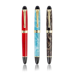 3pcs jinhao X450 Penna stilografica Set in 3 colori 18KGP pennino medio calligrafia penne da regalo en oferta