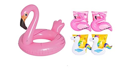 MENTOR INTERACTIVE Set Mare Composto da 2 Coppie di braccioli e Un salvagente.