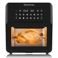 Elechomes Friggitrice ad Aria 17.5L, Forno ad Aria Calda, 1700W Friggere Senza Olio, Doppia Ventola, 12 Programmi con LED Touch Screen, 145 Ricette PD características