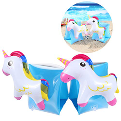 Braccioli Bambini,Nuoto Armbands,Gonfiabili Braccioli per Piscina,Giocattoli Galleggianti Unicorno,Ausili per il Nuoto per Bambini da 2 a 8 Anni (un p en oferta