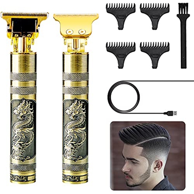 Tagliacapelli, Guijiyi Professionale Tagliacapelli Ricarica USB T-Outliner Uomo Tagliatrice Capelli Taglierina Barbiere Barba Elettrica Trimmer e Prec