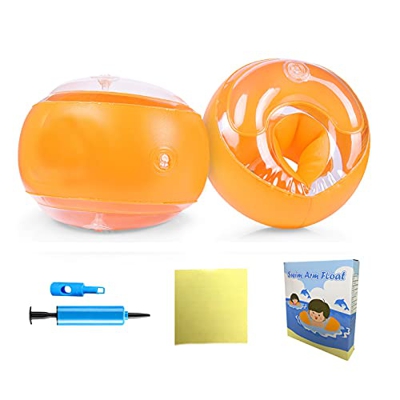 Bracciali da nuoto, AolKee Ali d'acqua per bambini, aiuto per il nuoto, bracciali per bambini da 1 a 4 anni, peso consigliato 6-20 kg, circonferenza d