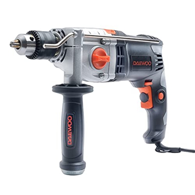 Trapano a percussione cablato Daewoo DAID1050D | Trapano a percussione da 1050 W, 3200 giri/min | Preselezione elettronica di controllo della velocità