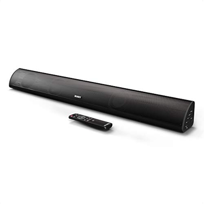 Snowdon Soundbar II con suono surround Subwoofer integrato, dispositivo wireless 5.0 Bluetooth da 120 W Streaming, telecomando, montabile a parete, co