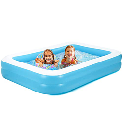 Piscina gonfiabile, piscina rettangolare, ad alta resistenza, PVC, ispessita, feste estive, centro di nuoto per bambini, adulti, esterni, facile da mo precio