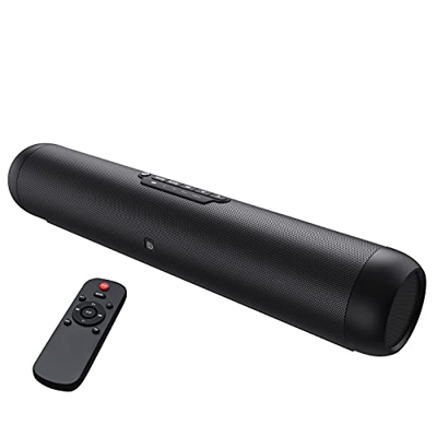 Soundbar, DOSS Soundbar XL 40 W suono impressionante, Bluetooth 5.0 con telecomando, Tecnologia, 2.0 Canali per TV/PC/Home Theater, Supporto connessio