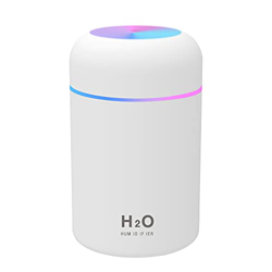 ZAYONG Mini umidificatore, umidificatore USB con serbatoio dell'acqua da 300 ml, funzione estremamente silenziosa dell'umidificatore con spegnimento a precio