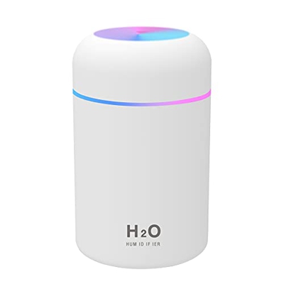 ZAYONG Mini umidificatore, umidificatore USB con serbatoio dell'acqua da 300 ml, funzione estremamente silenziosa dell'umidificatore con spegnimento a