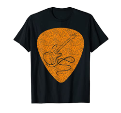 Vintage Guitar Pick Guitarist Love Music Tshirt Maglietta precio