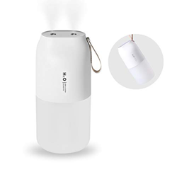 Venussar Mini Portable Humidifier per ufficio auto Desk, USB Recharablable Little Cool Mist Humidifier, Cup Holder Car Humidifier Diffuser for Home, B precio