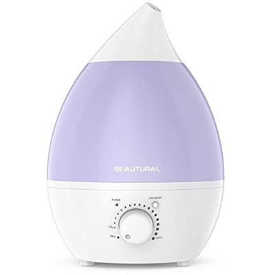 BEAUTURAL 1 BY One Umidificatore Ultrasuoni Ionizzatore 2,8 L, Nebbia Fredda, Silenzioso e con 7 Colori LED, Funzione di Auto Spegnimento