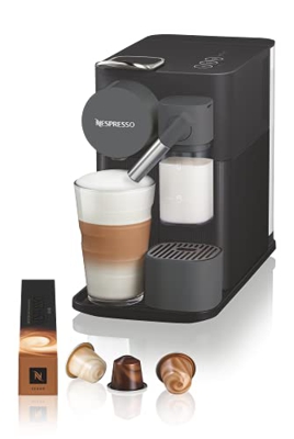 De'Longhi - Lattissima One Evo, Macchina da caffè in capsule monouso, schiumatore per latte automatico, cappuccino e latte, EN510.B, 1450 W, Nero
