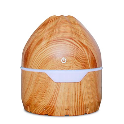 Rose Cup Umidificatore a ultrasuoni e diffusore di aromi, olio essenziale, 300 ml, timer 4 ore, 7 colori LED, funzione aromaterapia, ultra silenzioso,