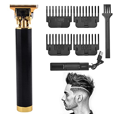 Tagliacapelli Uomo Professionale,Senza Cordone Taglierina,Macchinetta per Capelli Professionale 4 Pettini Guida,Tagliacapelli Uomo con Batteria Adatto