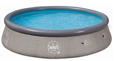 Swing Quick Up Easy aufstell Pool Rattan scuro, 366 x 91 cm, senza filtro