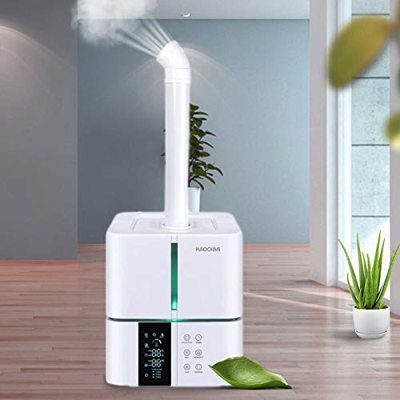 Kacsoo 5L Umidificatore per Nebbia, Umidificatore ad ultrasuoni, Spegnimento Automatico Senza Acqua, 36db Muto 3 Regolazione della Nebbia per Interni,