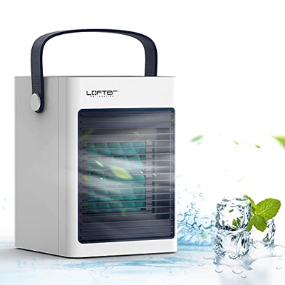 LOFTer Mini Condizionatore Portatile Senza Tubo Climatizzatore Portatile Aria Condizionata Mobile Air Cooler Personale per Casa Raffreddatore d’Aria c