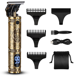 Tagliacapelli Uomo Professionale, Tagliatrice Capelli Trimmer, Barbiere Barba Elettrica Trimmer e Precisione Impermeabile con 3 Pettini, T-Blade 0mm R precio