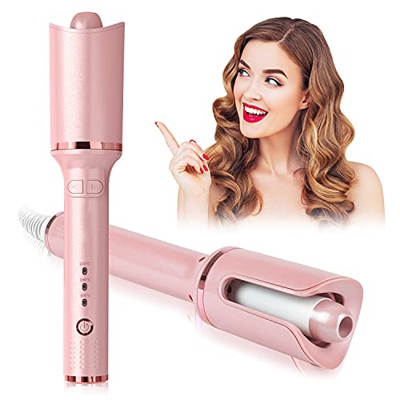 Ferro Arricciacapelli Automatico, con Rivestimento in Ceramica, Sensore Antiaderente Intelligente e Funzione Antiscottatura