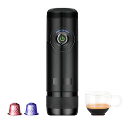 be smart® Macchina da caffè portatile elettrica da 12 V in viaggio in auto, campeggio, barca, hiking, compatibile con Nespresso Starbucks L'OR 18 bar, precio