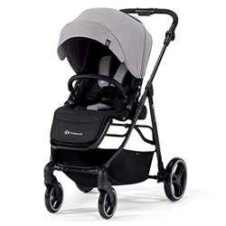 kk Kinderkraft Passeggino Leggero VESTO, Pieghevole, Impermeabile, filtro UPF50+, Sospensione 4 Ruote, con Accessori, Grigio precio