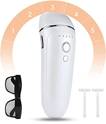 LAVETER - Epilatore a luce pulsata 999,999 Flashes IPL depilazione definitiva con 2 modalità 5 livelli di energia, epilazione professionale per donna, en oferta