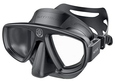 Seac Extreme 50, Maschera da Subacquea e Pesca in Apnea con Lenti Ottiche Opzionali Unisex Adulto, Nero, Taglia Unica